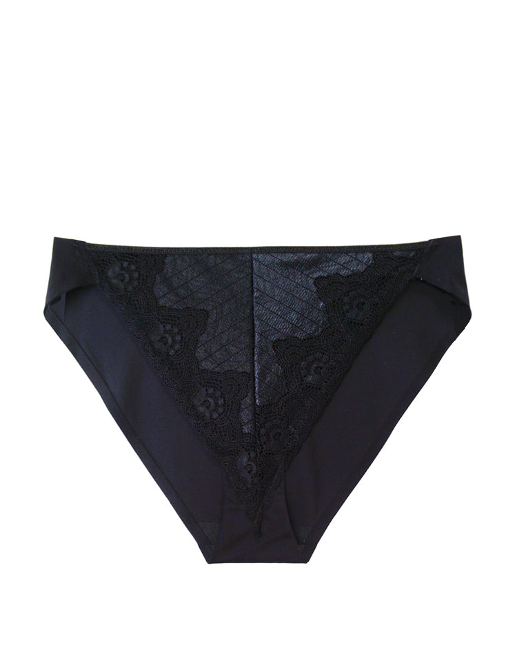 ava panty- lace-front bikini with solid back