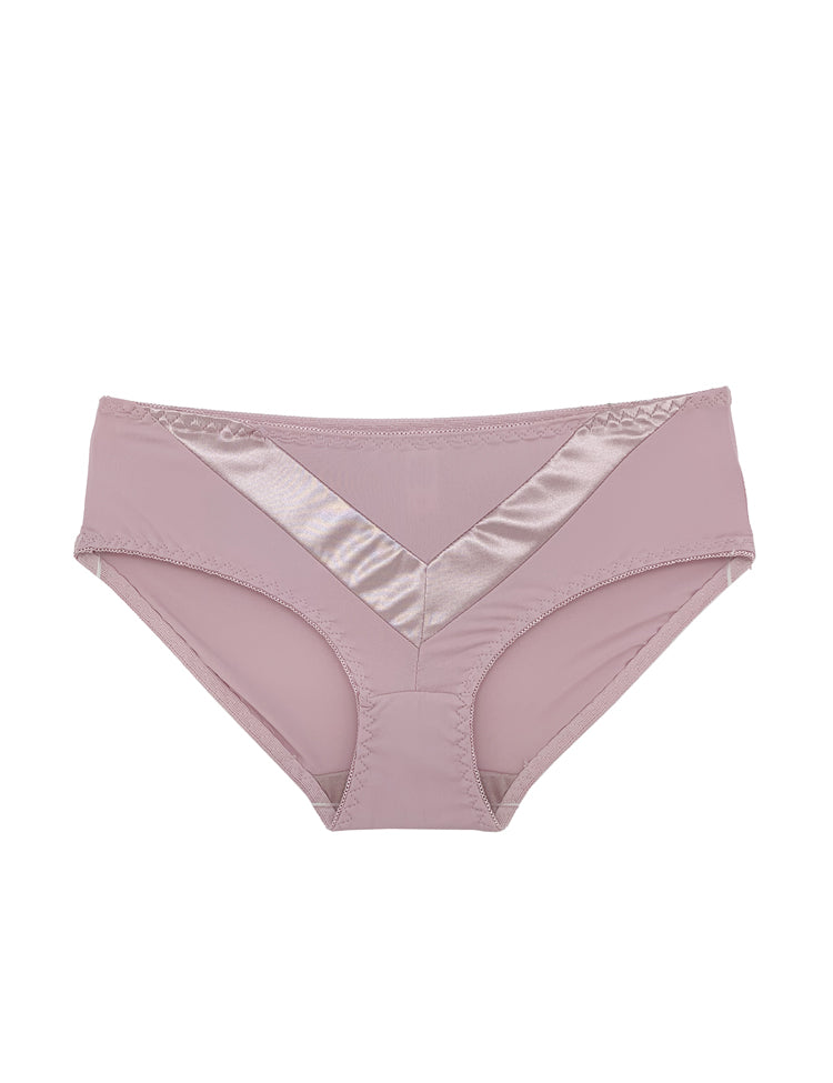abby boyshorts- solid boyshorts featuring two diagonal satin v-stripes in the front