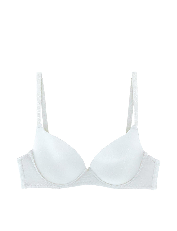 reese t-shirt bra- essential t-shirt/demi bra featuring solid cups on a seamless band.