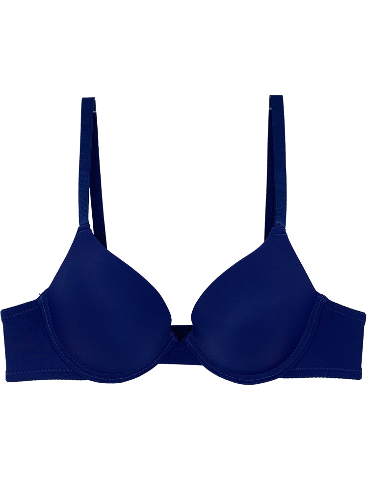 Hope Lace Floral Royal Padded Push Up Bra 42D